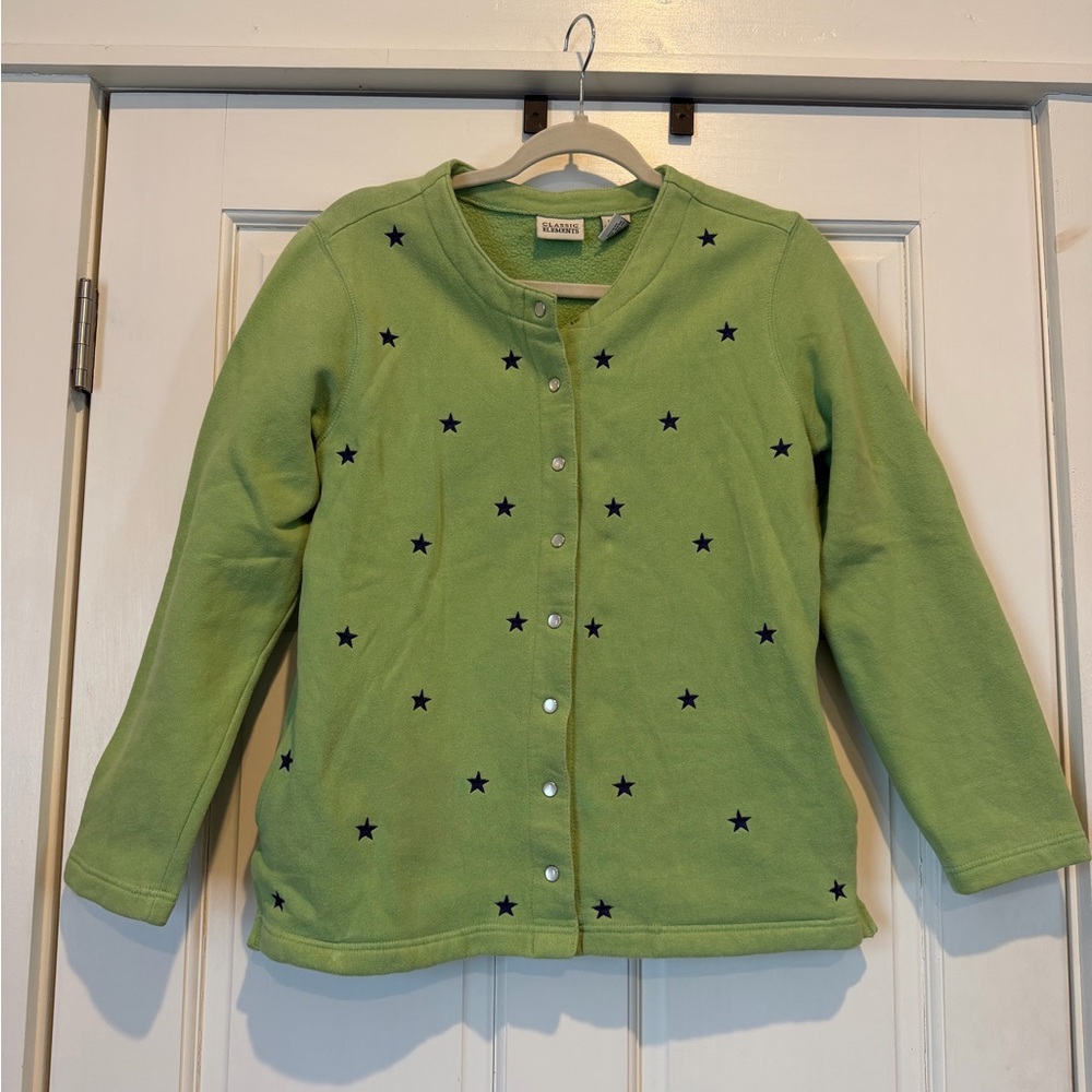 Classic Elements Green Star “Grandma” Sweater